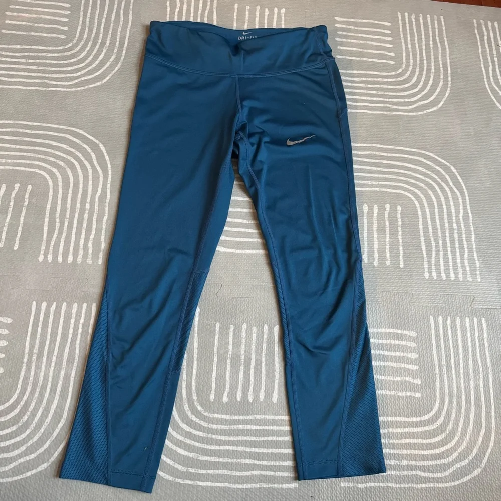 Nike Blue Leggings Size Small - Picture 2 of 4